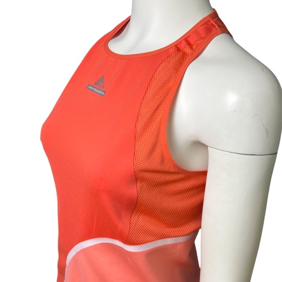 Adidas x Stella McCartney Red Pink Racerback Stretchy Performance Tank Size M - Picture 4 of 9